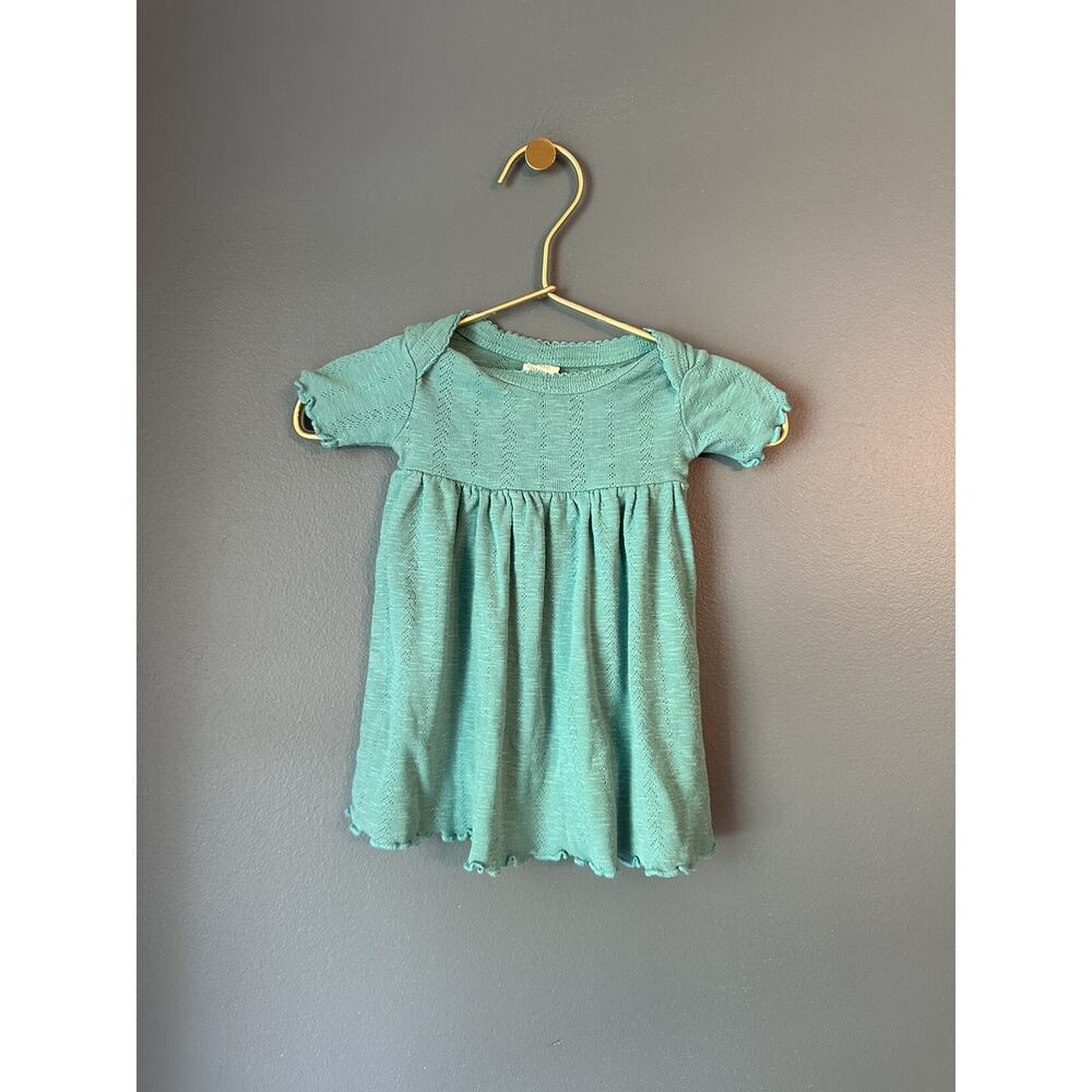 Kate Quinn Teal Pointelle Dress‎